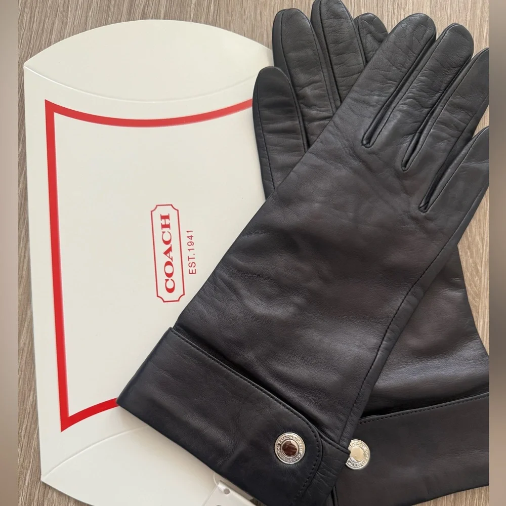 VINTAGE COACH LEATHER GLOVES - Picture 3 of 5